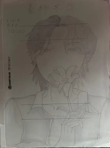 花を抱く静かな印象