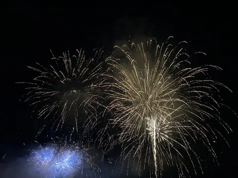 夜空に咲く、光の花火！
