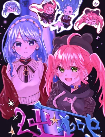 電脳空間で輝く魔法少女たち