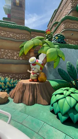 スーパーマリオの世界でキノピオと冒険気分