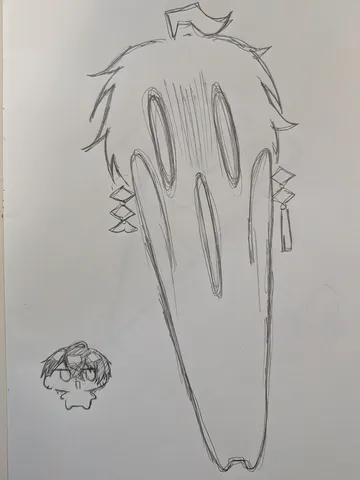 驚きの顔と小さな本体