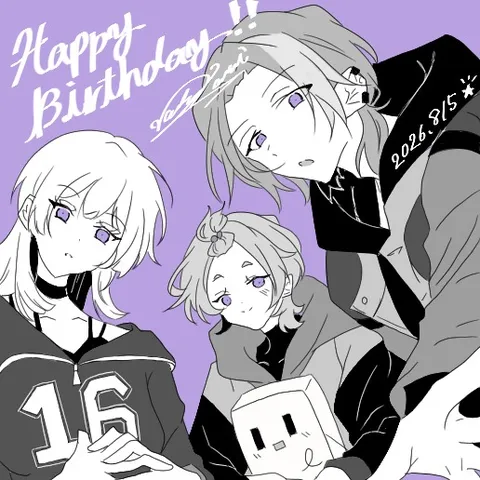 誕生日おめでとう！仲良し3人組