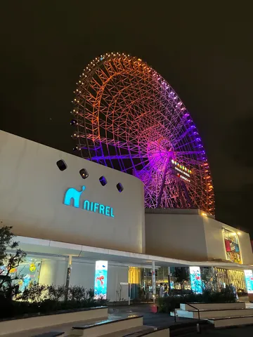夜空に浮かぶ光の観覧車