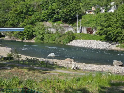 川辺のささやかな日常風景