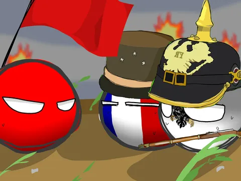 戦場に響く旗と微笑み