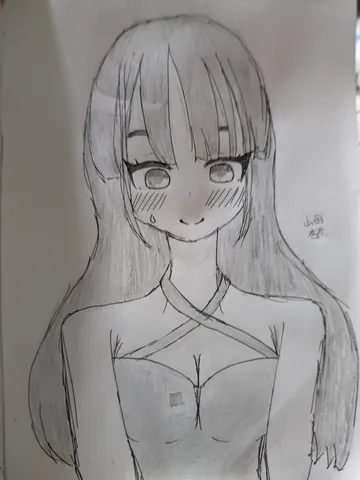 柔らかな微笑みと長髪の風