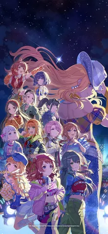 星空の下、輝くアイドルたち