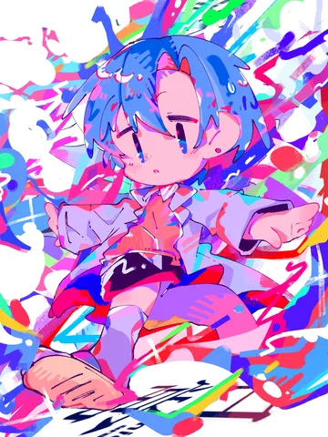 絵の具の海でひとやすみ