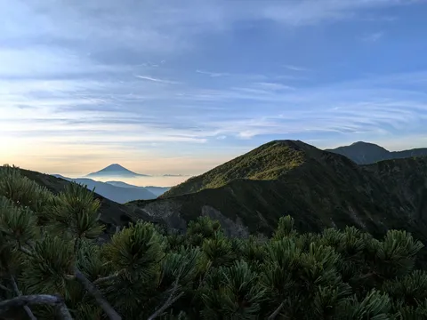 雲海に浮かぶ富士山の絶景