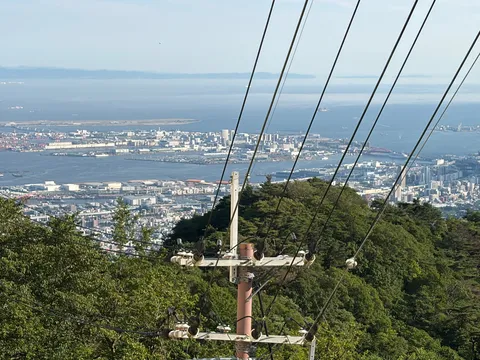 海と街を結ぶ光の線