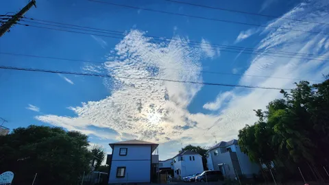 雲が描く不思議な空模様