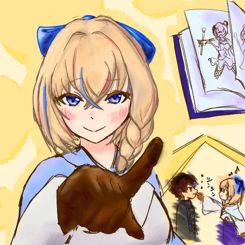お絵描きタイム！私と君。