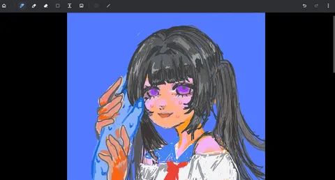 雨粒と少女の幻想的な瞬間