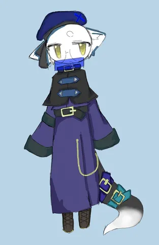 不思議な装いのキャラクター