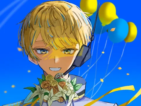 青空に映える祝福の色彩