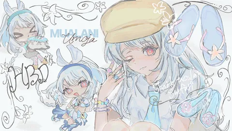 夏色お祝いイラスト