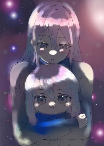 宇宙に抱かれるふたり