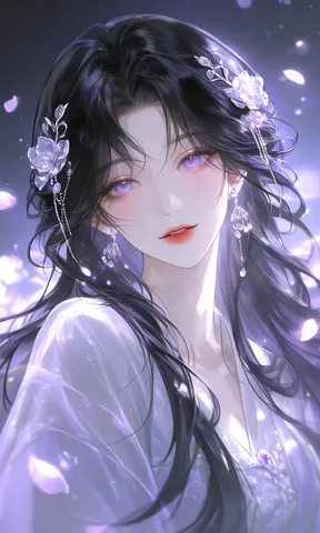 紫に瞬く幻想のひととき