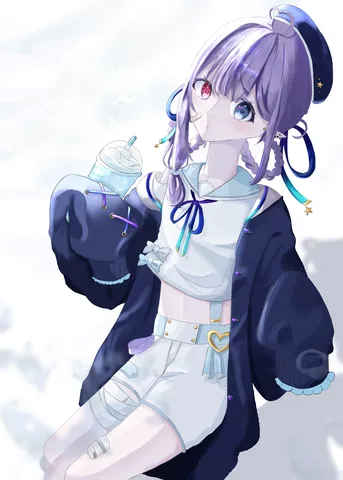 紫と水色の冬休み
