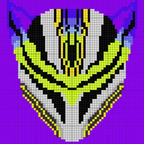 ピクセルアート:ロードスリー(仮面ライダーゼッツ より)