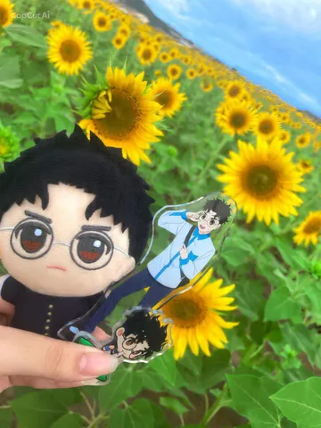 ひまわり畑と推しのアクリルスタンド