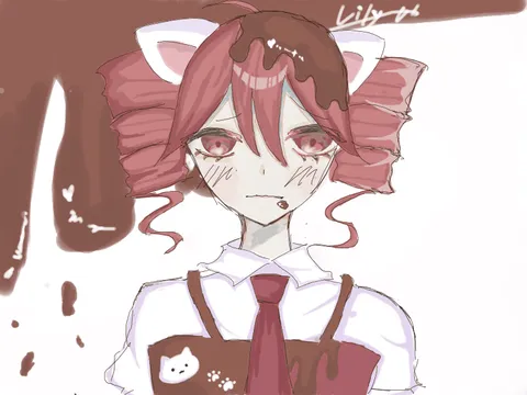 チョコとネコミミテト
