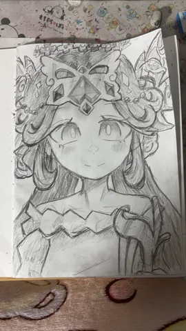 かきかけ？でもかわいいお姫様