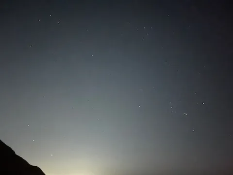 星空に広がる銀河の瞬き