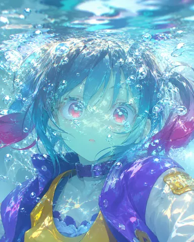 水中のきらめき、夢現の表情