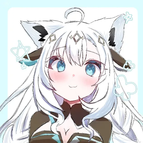 星影の耳と青い瞳