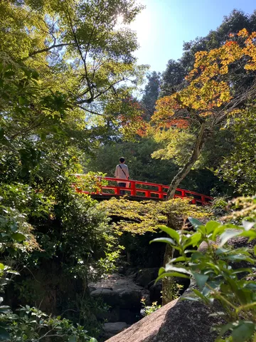赤い橋と秋の刻印