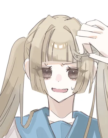 髪いじいじ、どうした？