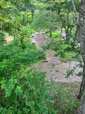 緑に埋もれる隠れ家風遊歩道