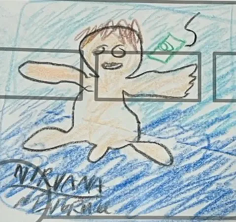 子供の落書き風NIRVANA