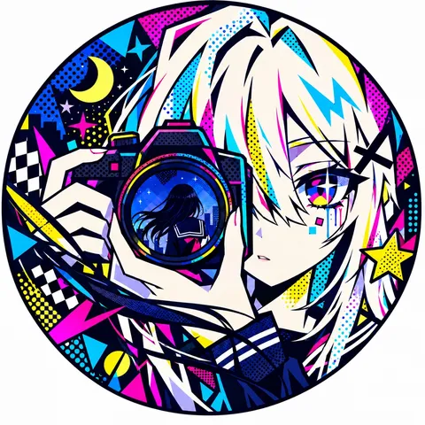 夜を切り取るカメラ少女