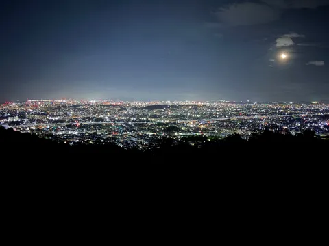 月夜に煌めく都市の絨毯