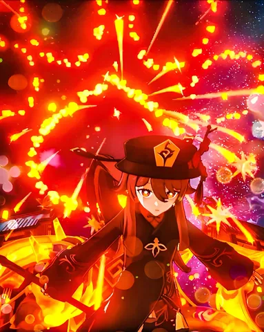 炎の中を駆ける影絵