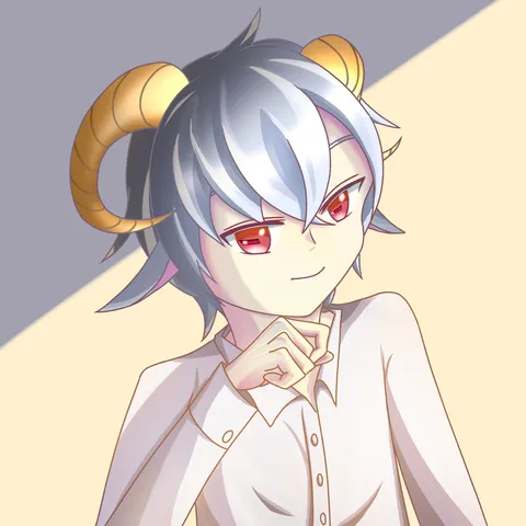 角っ子、ワル顔で微笑む