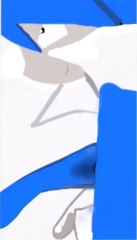 青と白のコントラスト