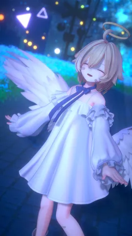 夜の天使の微笑み