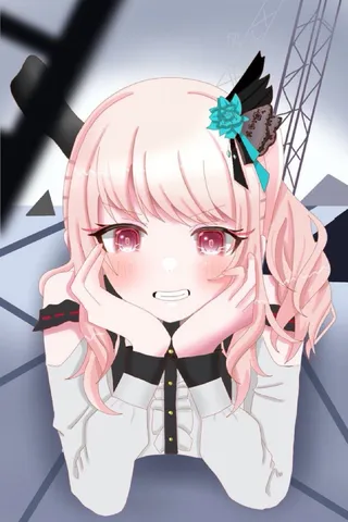 プラチナブロンドと赤の瞳