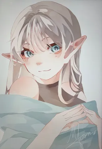 透き通るようなエルフの少女