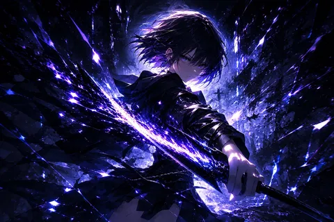 閃光を纏う夜の剣士