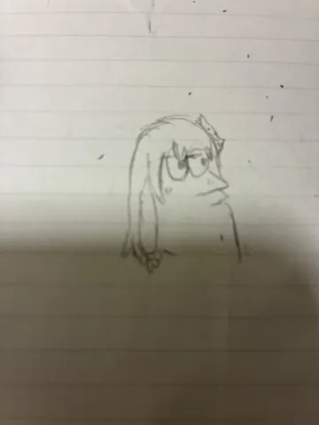 鉛筆で描かれた個性的な表情
