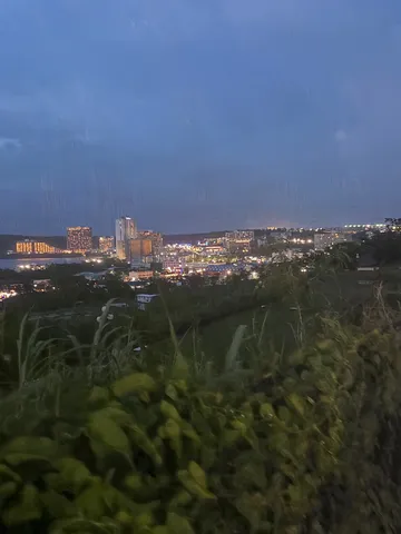 夜景と丘の静かな息吹