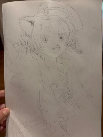 猫耳と元気な笑顔の瞬間