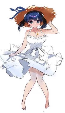 風をまとう白いドレス