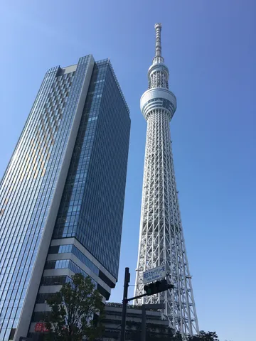 摩天楼と空の塔、青き日の邂逅