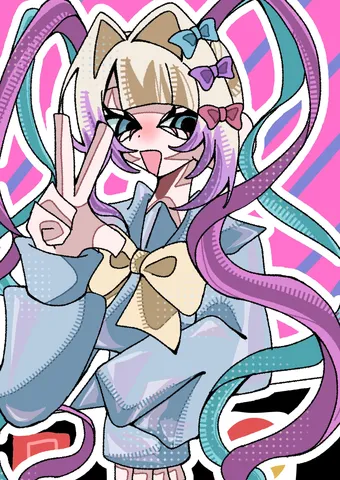 カラフルな笑顔の瞬間