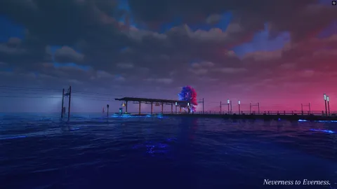 水没した世界のサイバーパンクな夜